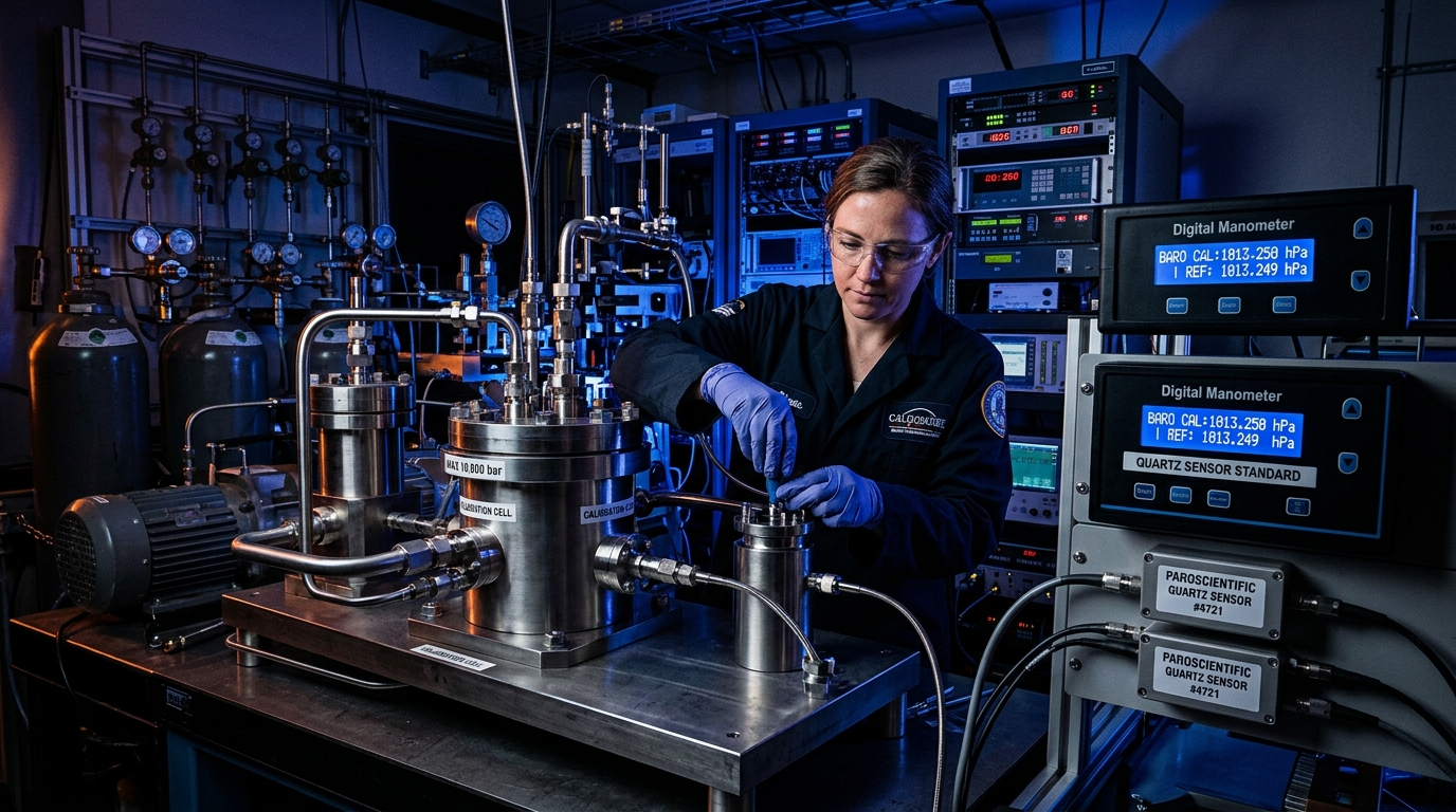 Industrial Pressure Standards: Gauge vs Absolute Pressure, Bar, PSI, Pascals, and Deadweight Tester Verification